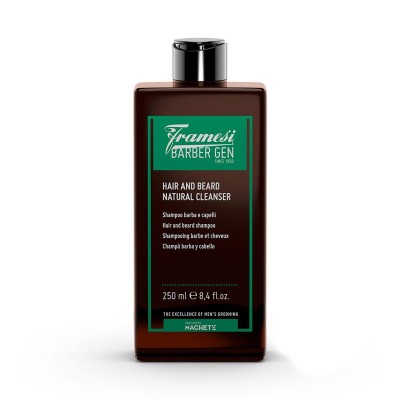 HAIR AND BEARD NATURAL CLEANSER 250 ML / فرامسي باربار جن مطهر طبيعي للشعر واللحية 250مل