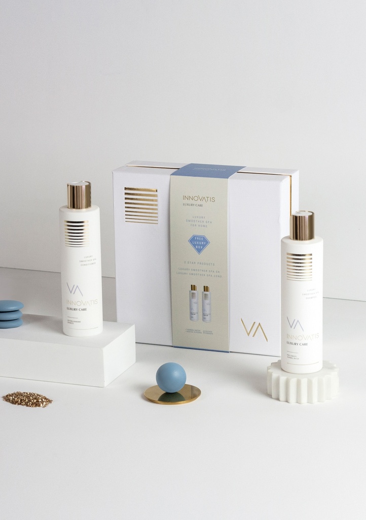 Luxury Home Kit Smoother Spa ( Shampoo+Conditioner) / مجموعة الإستخدام المنزلي لوكسري سموثر سبا  (شامبو + بلسم )