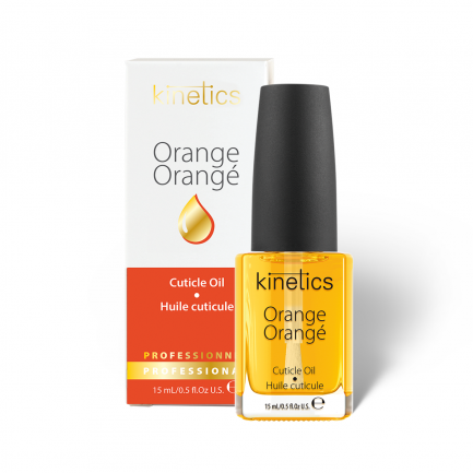 Kinetics Orange Cuticle Oil 15ml, packed in box / زيت البرتقال من كينتيكس للجلد الميت 15مل