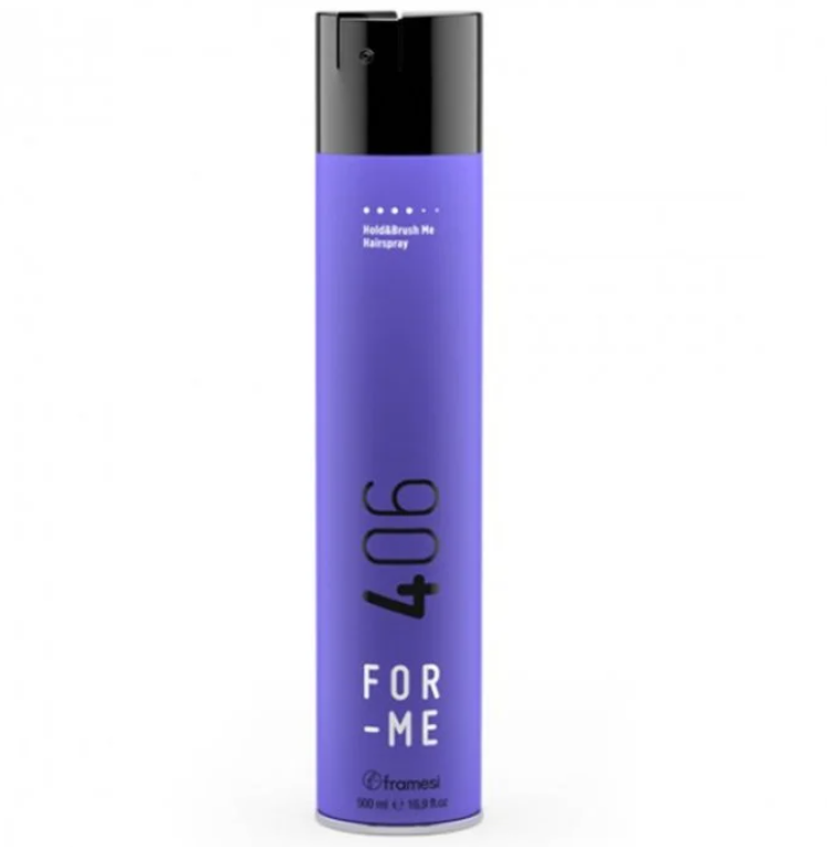 FOR-ME 406 HOLD&BRUSH ME HAIRSPRAY 500 ML / فور مي  406  بخاخ هولدبرش مي 500مل
