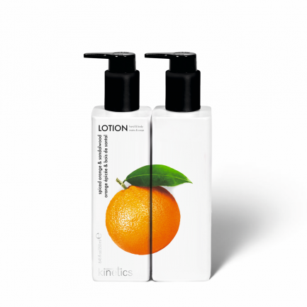 Kinetics Hand&Body Lotion Spiced Orange&Sandalwood 250ml / كينيتكس لوشن لليد والجسم متبل بالبرتقال وخشب الصندل 250 مل