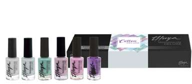 Deluxe Nail Polish Kit / Cotton Color (6Units) / مجموعة طلاء أظافر فاخرة  / كوتون كاندي (6 وحدات) 