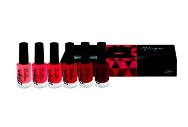 Deluxe Nail Polish Kit A / Red Line (6Units) / مجموعة طلاء أظافر فاخرة (أ)  / ريد (6 وحدات) 