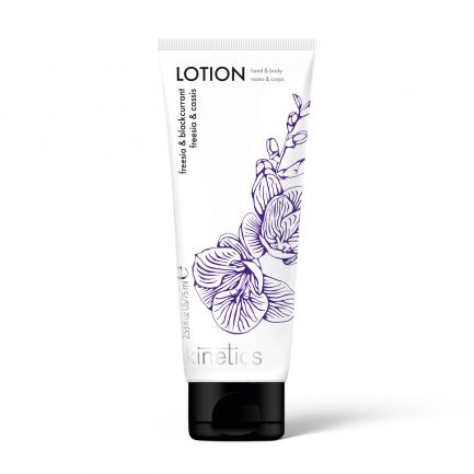 Kinetics Hand&Body Lotion Freesia&Black Currant 75ml / لوشن كينيتيكس لليدين والجسم بالفريزيا والزبيب الأسود 75 مل
